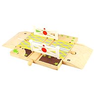  Wooden slot car - short wooden path 4pcs  - Rail Set Accessory