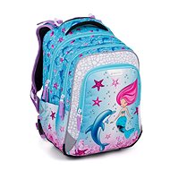 BAGMASTER LUMI 24 A school backpack - mermaid - School Backpack