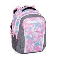 BAGMASTER PORTO 24 B school backpack - pink-blue - School Backpack