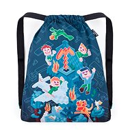 BAGMASTER LUMI 24 E school bag for slippers / gym bag - cubes - Drawstring Bag