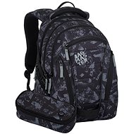 BAGMASTER BAG 24 B student set - green and black - School Set