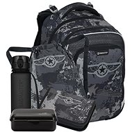 BAGMASTER LUMI 24 B large school set for first graders - fighter jets - School Set