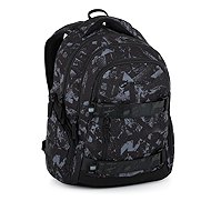 BAGMASTER Nomad 25 B School Backpack, Black/Grey - School Backpack