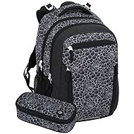 BAGMASTER Porto 25 A Black/White: Backpack, Pencil Case - School Set