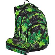 BAGMASTER Lincoln 25 A Green/Black: Backpack, Pencil Case - School Set