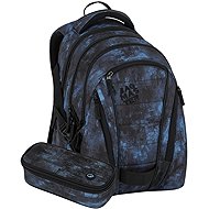 BAGMASTER Bag 25 B černo-modrý: batoh, penál - School Set