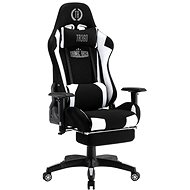 BHM Germany Turbo LED, Textile, Black / White - Gaming Chair