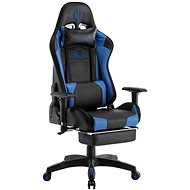 BHM Germany Turbo LED, Synthetic Leather, Black / Blue - Gaming Chair