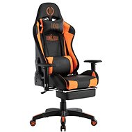 BHM Germany Turbo LED, Synthetic Leather, Black / Orange - Gaming Chair