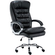 BHM Germany Flotte XXL Leather Grey - Office Armchair