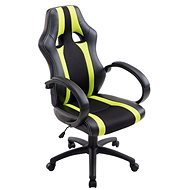BHM Germany Velvet, Black / Green - Gaming Chair