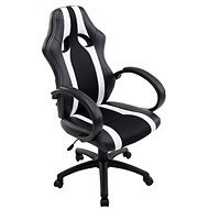BHM Germany Velvet, Black / White - Gaming Chair