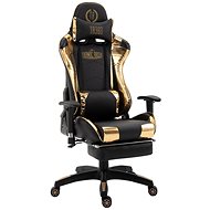 BHM Germany Turbo Gloss, Black-gold - Gaming Chair