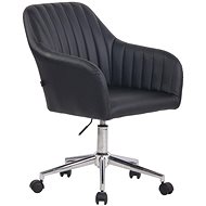 BHM GERMANY Filton, syntetická kůže, černé - Conference Armchair