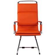 BHM GERMANY Bedford, syntetická kůže, oranžová - Conference Chair 