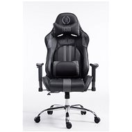 BHM Germany Racing Edition, Synthetic Leather, Grey - Gaming Chair