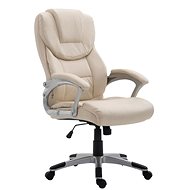 BHM Germany Texas, Synthetic Leather, Cream - Office Armchair