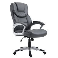BHM Germany Texas, Synthetic Leather, Grey - Office Armchair