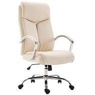 BHM Germany Vaud, Synthetic Leather, Cream - Office Armchair