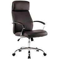 BHM GERMANY Faro, syntetická kůže, hnědé - Office Armchair