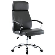 BHM GERMANY Faro, syntetická kůže, šedé - Office Armchair