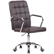 BHM GERMANY Terni, syntetická koža, hnedá - Kancelárska stolička