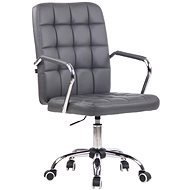 BHM Germany Terni, Synthetic Leather, Grey - Office Chair