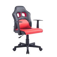 BHM Germany Fun, synthetic leather, black / red - Children’s Desk Chair