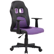 BHM Germany Fun, synthetic leather, black / purple - Children’s Desk Chair
