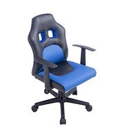 BHM Germany Fun, synthetic leather, black / blue - Children’s Desk Chair