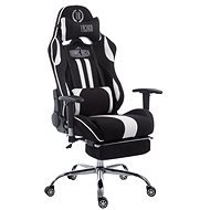 BHM Germany Racing Limit, textil, fekete/fehér - Gamer szék