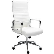 BHM Germany Columbus, genuine leather, white - Office Chair
