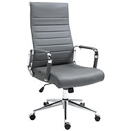 BHM Germany Columbus, genuine leather, grey - Office Chair