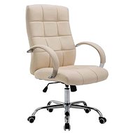 BHM Germany Mikos, synthetic leather, cream - Office Chair
