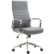 BHM Germany Columbus, Synthetic Leather, Grey - Office Chair