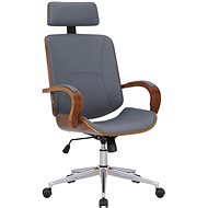 BHM GERMANY Dayton, walnut / grey - Office Chair