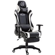BHM GERMANY Jarama with footrest, synthetic leather, white - Gaming Chair