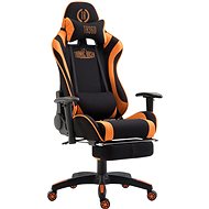 BHM GERMANY Jarama with footrest, textile, orange - Gaming Chair