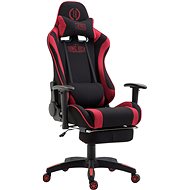 BHM GERMANY Jarama with footrest, textile, red - Gaming Chair