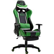 BHM GERMANY Jerez with footrest, synthetic leather, green - Gaming Chair