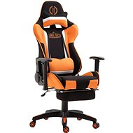 BHM GERMANY Jerez with footrest, textile, orange - Gaming Chair