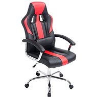 BHM GERMANY Olymp, synthetic leather, black / red - Office Chair