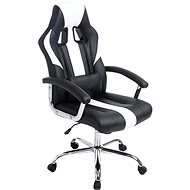 BHM GERMANY Olymp, synthetic leather, black / white - Office Chair