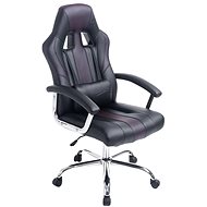 BHM GERMANY Olymp, synthetic leather, black / brown - Office Chair