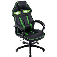 BHM GERMANY Diesel, synthetic leather, black / green - Gaming Chair