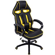 BHM GERMANY Diesel, synthetic leather, black / yellow - Gaming Chair