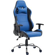 BHM GERMANY Rosberg, synthetic leather, black / blue - Gaming Chair