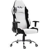 BHM GERMANY Rosberg textile, black / white - Gaming Chair