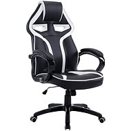 BHM GERMANY Schumi, synthetic leather, black / white - Gaming Chair