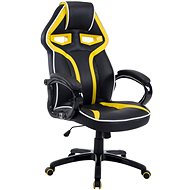 BHM GERMANY Schumi, synthetic leather, black / yellow - Gaming Chair